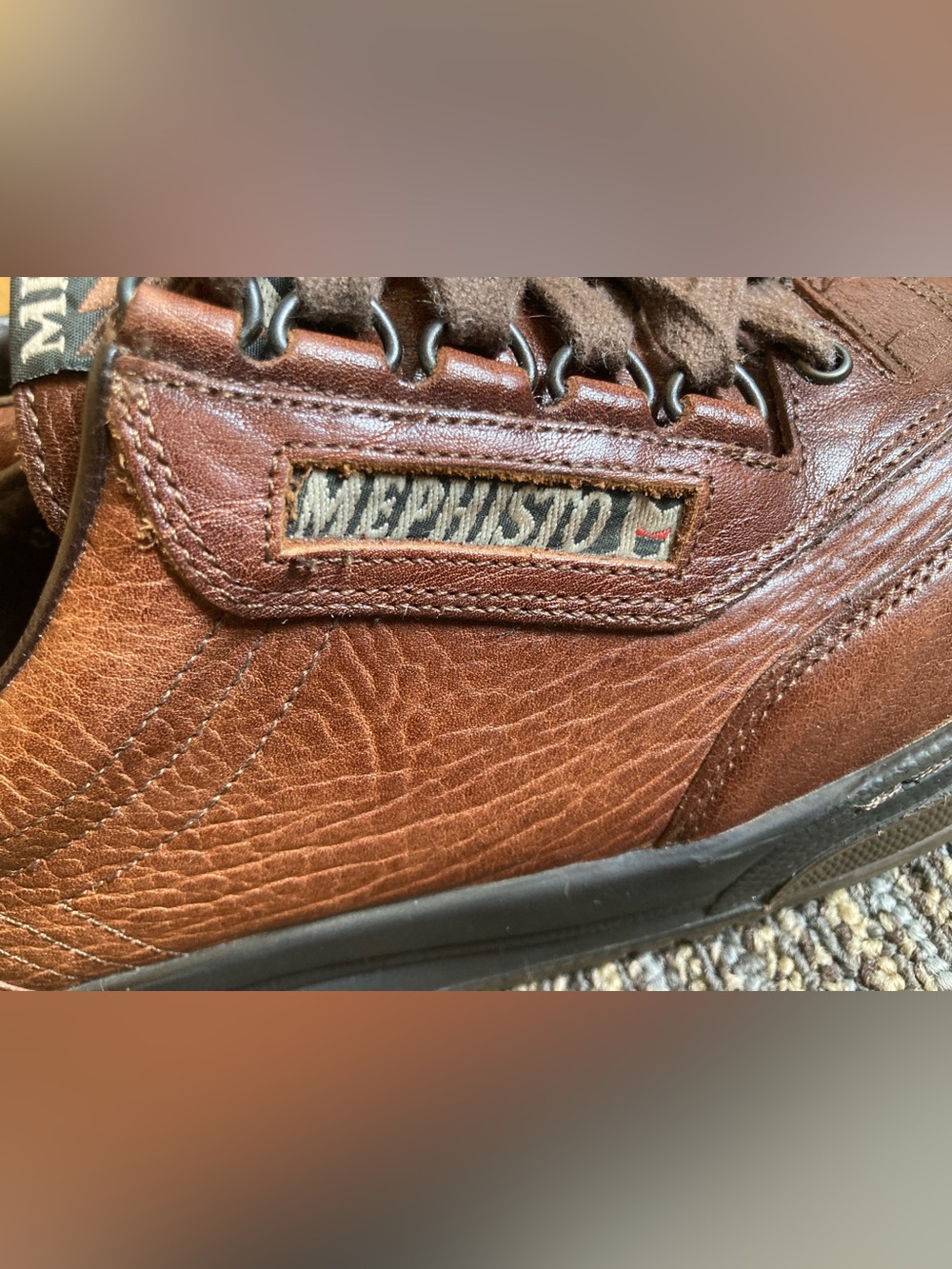 Mephisto Match Desert Brown Leather Sneakers - Picture 11 of 11